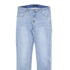 LEVI'S 502 Boys Jeans Blue Slim Straight Denim Medium W30 L32 Zip Cotton Blend