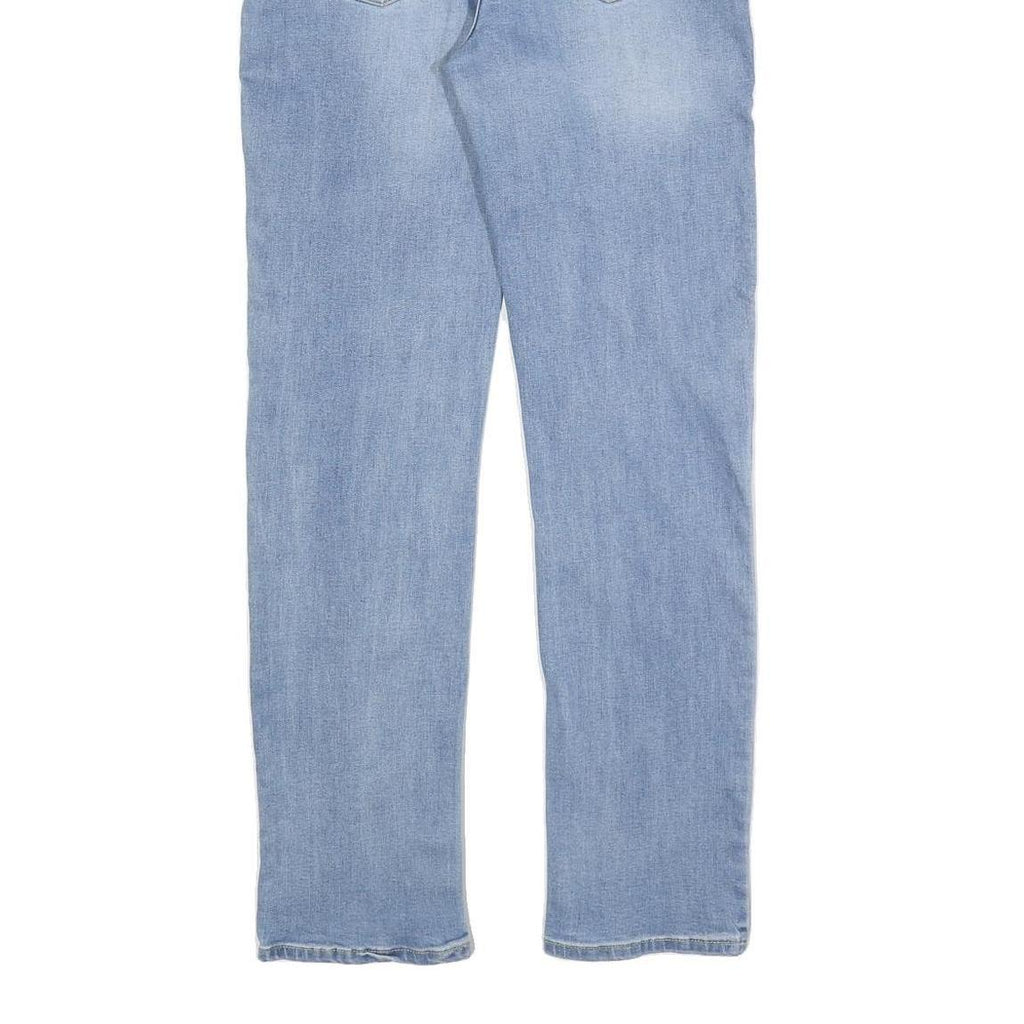 LEVI'S 502 Boys Jeans Blue Slim Straight Denim Medium W30 L32 Zip Cotton Blend