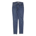 LEVI'S 721 Womens Slim Blue Denim Medium W26 L30 Classic Zip Jeans