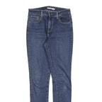 LEVI'S 721 Womens Slim Blue Denim Medium W26 L30 Classic Zip Jeans