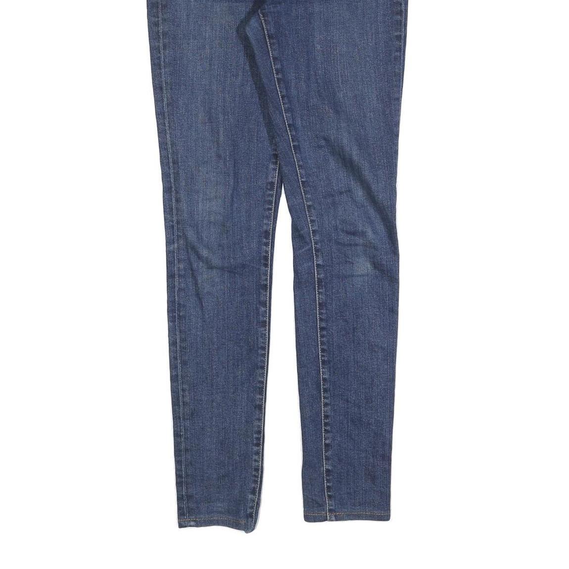 LEVI'S 721 Womens Slim Blue Denim Medium W26 L30 Classic Zip Jeans