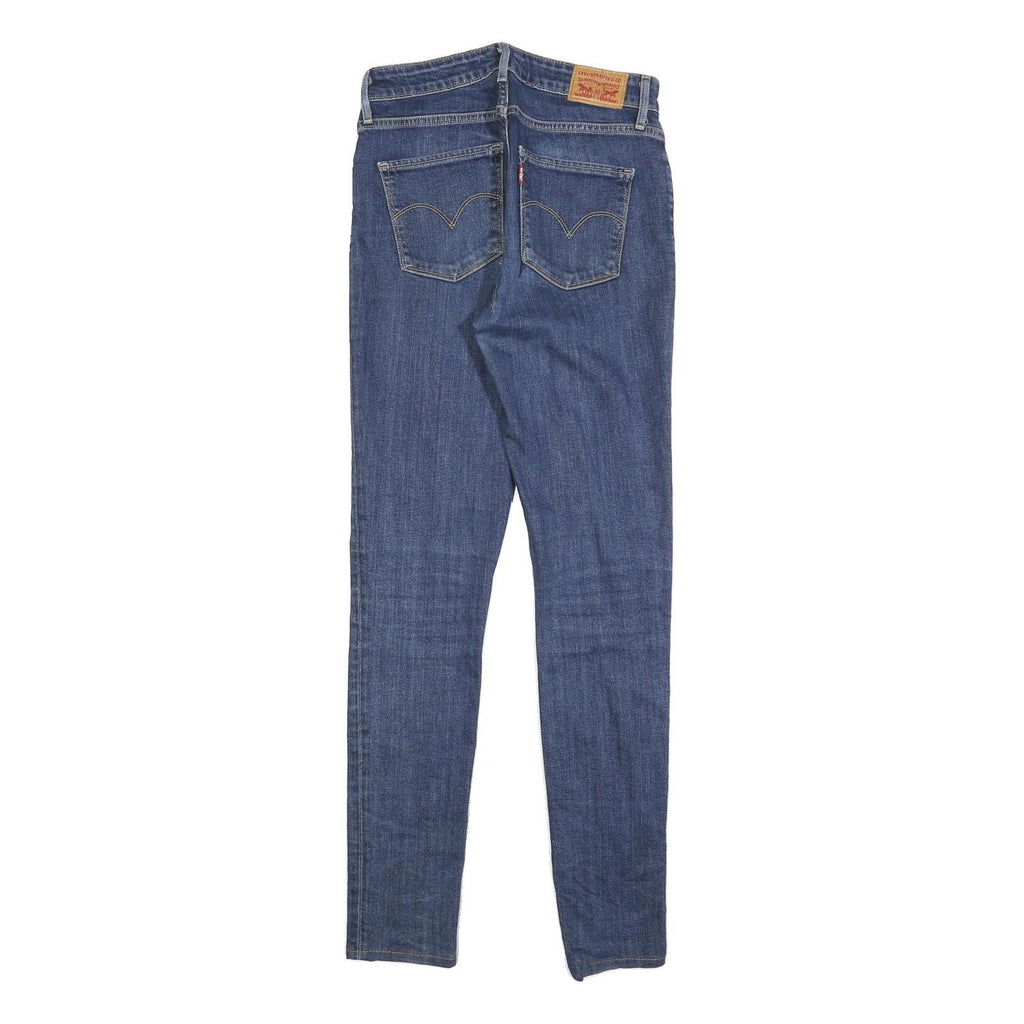 LEVI'S 721 Womens Slim Blue Denim Medium W26 L30 Classic Zip Jeans