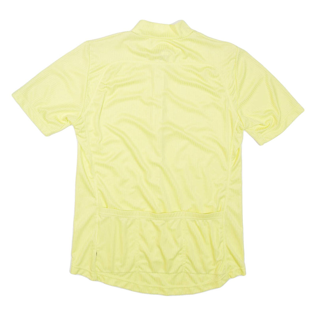 ODLO Cycling Mens T-Shirt Yellow High Neck M