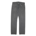 LEVI'S Mens Grey Slim Straight Woven Cotton Blend Trousers W30 L30 Casual