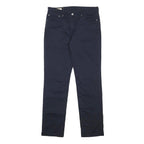 LEVI'S Mens Cotton Blend Slim Navy Blue Trousers W31 L32 Zip Closure