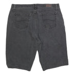 LEE Mens Shorts Black Denim L W36 Casual Classic Cotton Blend