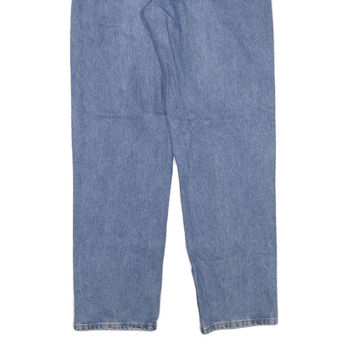 LEE Mens Blue Regular Fit Straight Leg Denim Medium Wash Jeans W34 L33 Classic