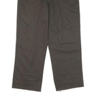 DICKIES Mens Cotton Blend Black Regular Straight Trousers W34 L27 Workwear Zip