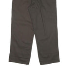 DICKIES Mens Cotton Blend Black Regular Straight Trousers W34 L27 Workwear Zip