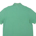 TOMMY HILFIGER Mens Green Polo Shirt Short Sleeve Plain XL Cotton Blend Casual
