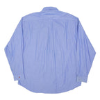 TOMMY HILFIGER Mens Blue Button Down Shirt XL Classic Fit Long Sleeve Cotton