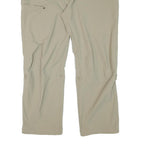 KLEPPER Womens Regular Beige Polyester Blend Zip Trousers W40 L28 Outdoor Casual