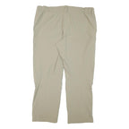 KLEPPER Womens Regular Beige Polyester Blend Zip Trousers W40 L28 Outdoor Casual