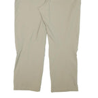 KLEPPER Womens Regular Beige Polyester Blend Zip Trousers W40 L28 Outdoor Casual