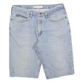 LEE Mens Shorts Blue Relaxed Fit Denim L W36 Casual Cotton Blend