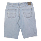 LEE Mens Shorts Blue Relaxed Fit Denim L W36 Casual Cotton Blend
