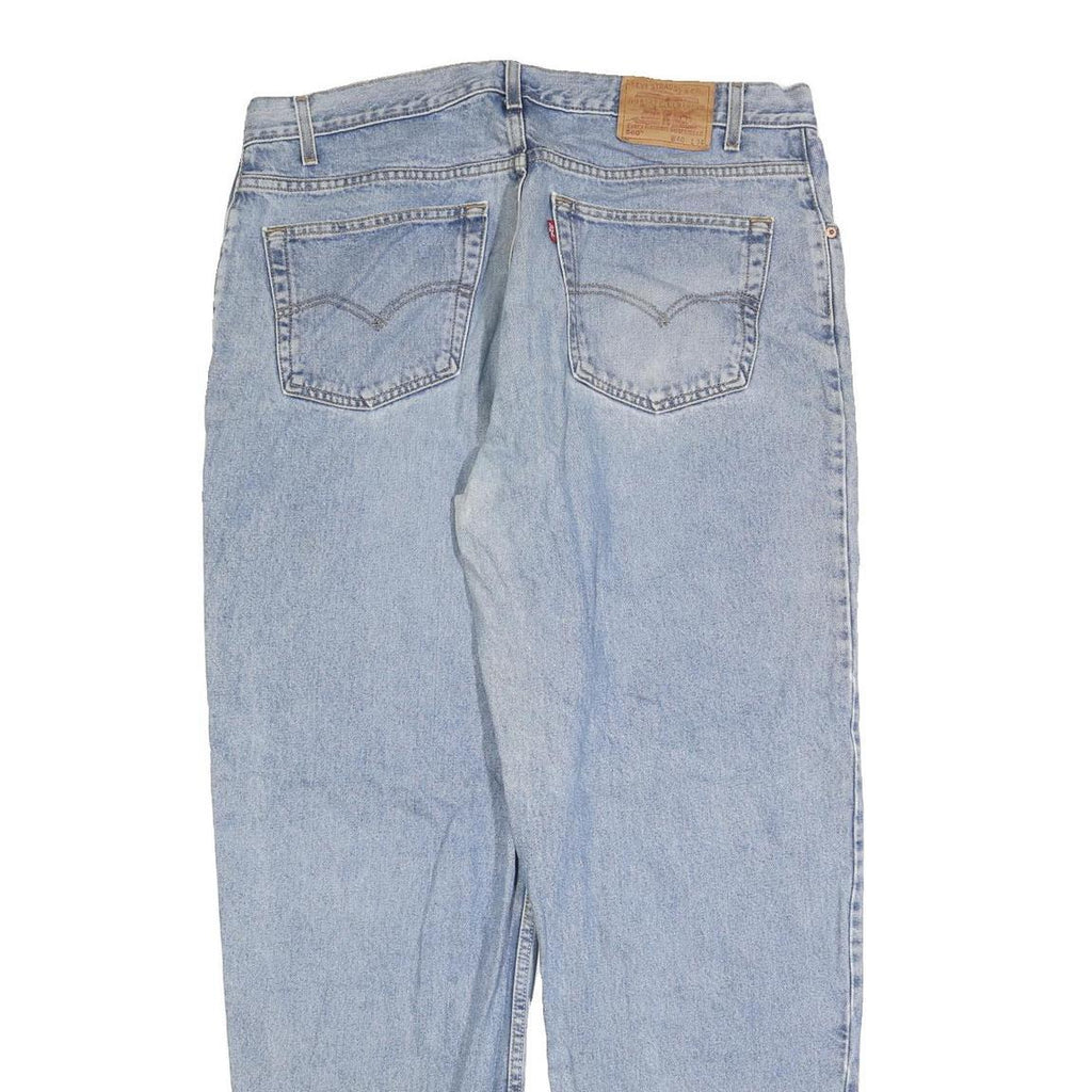 LEVI'S 560 Mens Jeans Blue Loose Straight Denim Light W40 L34 Classic Cotton