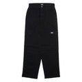DICKIES Cargo Womens Trousers Black Relaxed Straight W24 L27