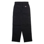 DICKIES Cargo Womens Trousers Black Relaxed Straight W24 L27