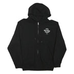 HARD ROCK CAFE Mens Black Tampa Zip Up Hoodie M Cotton Blend 20th Anniversary