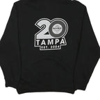 HARD ROCK CAFE Mens Black Tampa Zip Up Hoodie M Cotton Blend 20th Anniversary