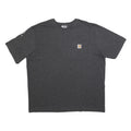 CARHARTT Mens Grey Pocket T-Shirt XL Short Sleeve Crew Neck Logo Graphic