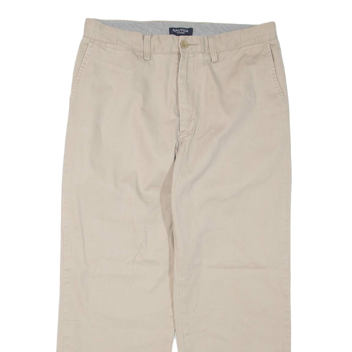 NAUTICA Mens Trousers Beige Regular Straight W32 L27