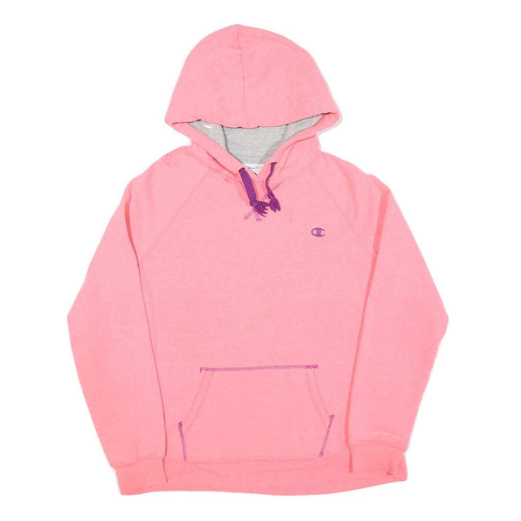 CHAMPION Womens Pink Hoodie L Cotton Pullover Casual Everyday Wear