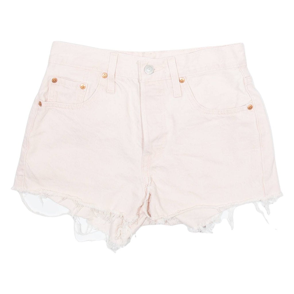 LEVI'S 501 Big E Womens Denim Shorts Pink XS W25