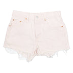 LEVI'S 501 Big E Womens Denim Shorts Pink XS W25