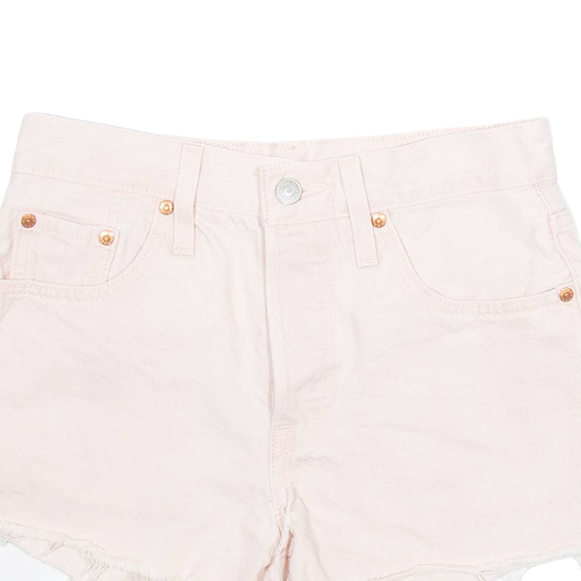 LEVI'S 501 Big E Womens Denim Shorts Pink XS W25