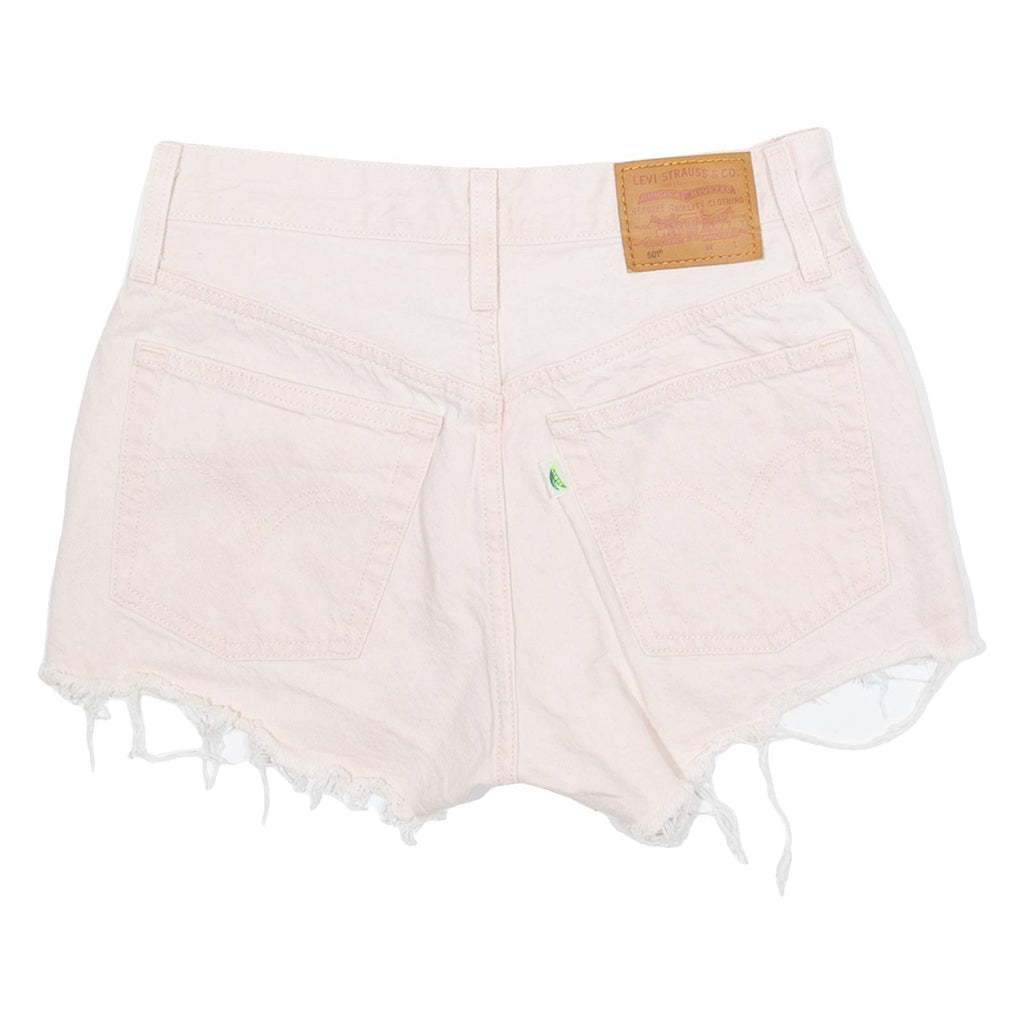 LEVI'S 501 Big E Womens Denim Shorts Pink XS W25