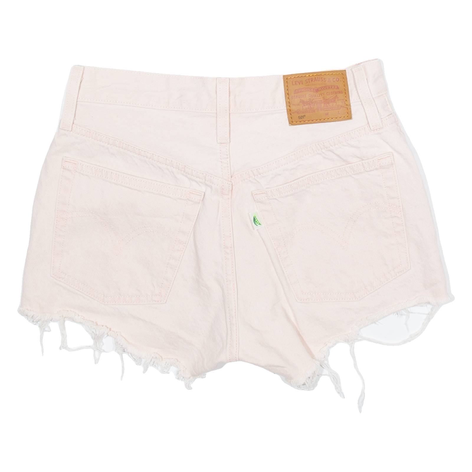 LEVI'S 501 Big E Womens Denim Shorts Pink XS W25