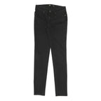 LEVI'S Womens Jeans Black Slim Skinny Denim W25 L30 Cotton Blend Zip