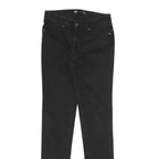LEVI'S Womens Jeans Black Slim Skinny Denim W25 L30 Cotton Blend Zip