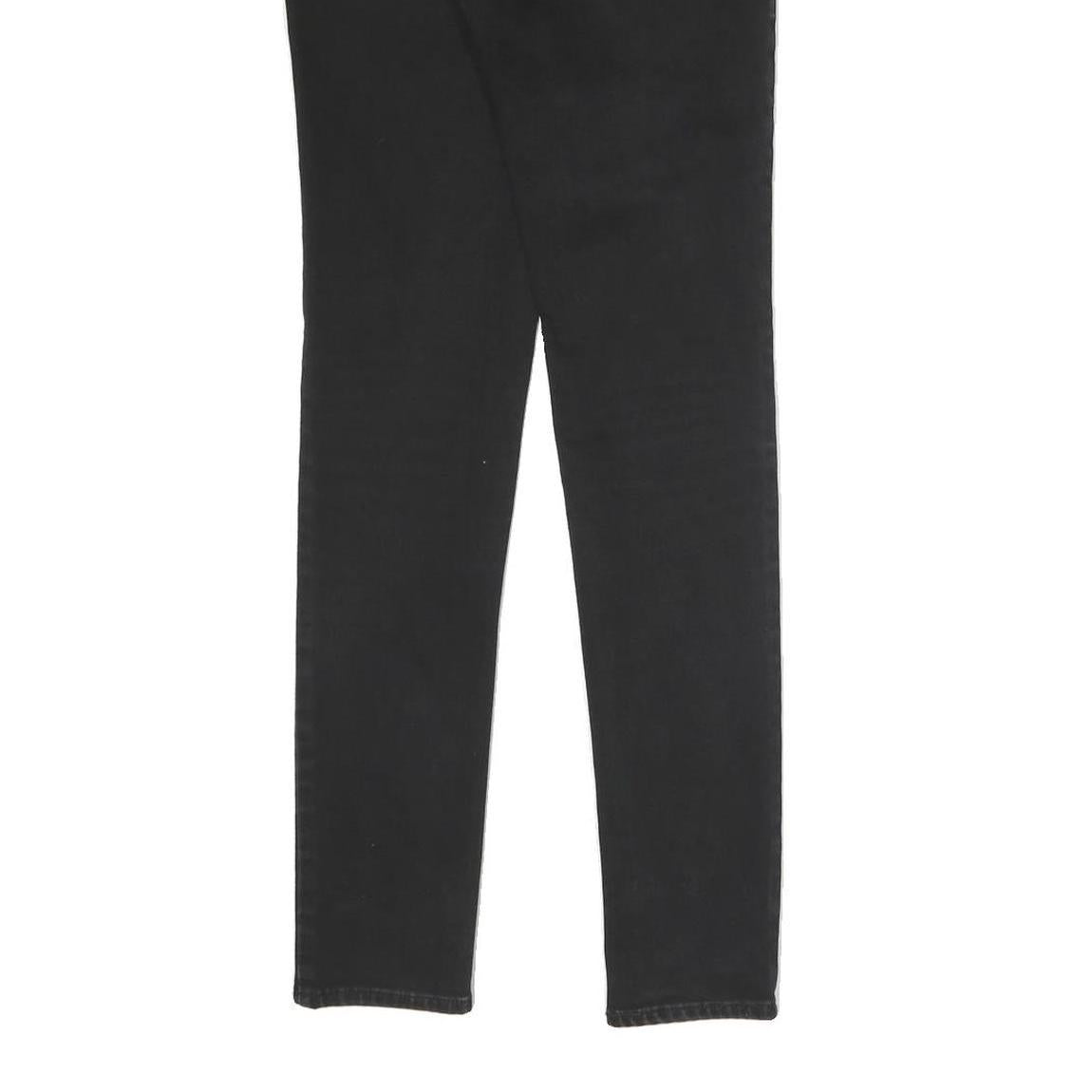 LEVI'S Womens Jeans Black Slim Skinny Denim W25 L30 Cotton Blend Zip