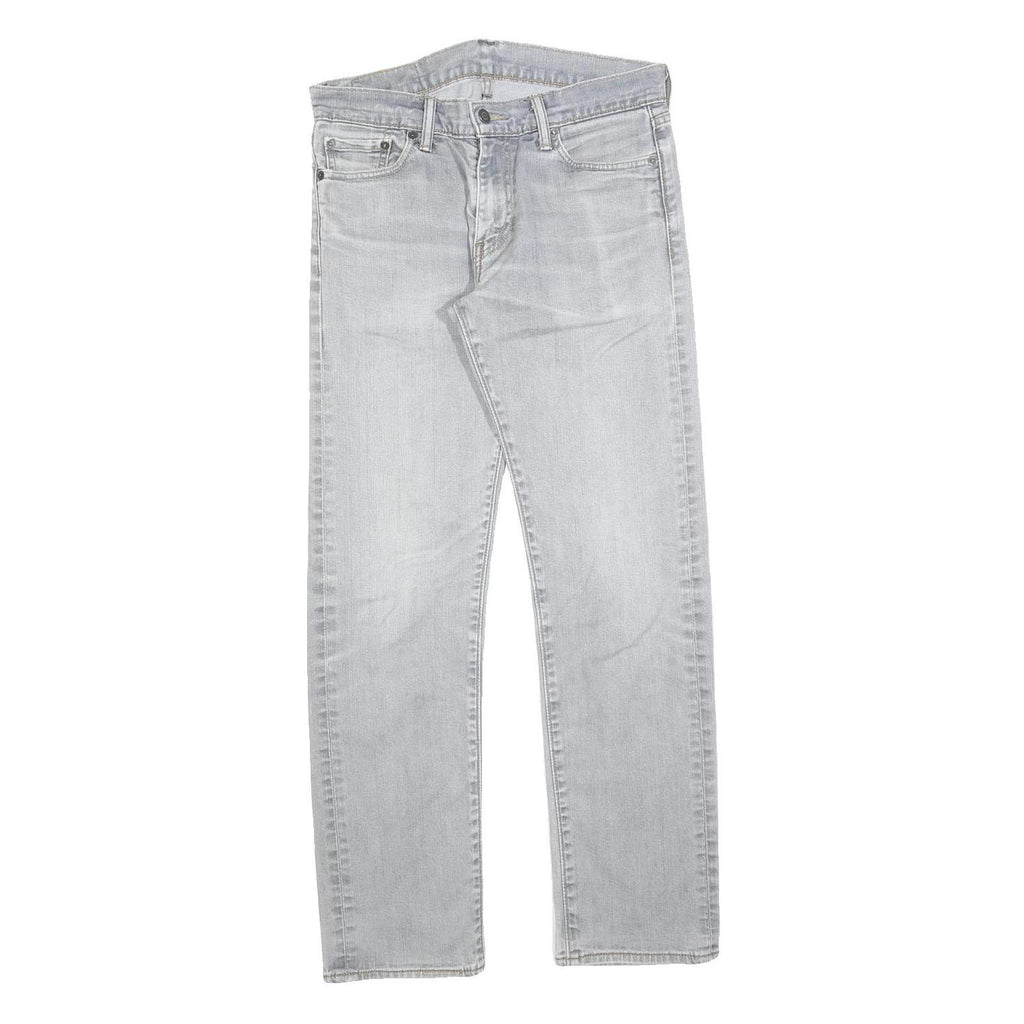 LEVI'S 504 Mens Regular Fit Straight Denim Light W30 L29 Cotton Blend Zip Jeans