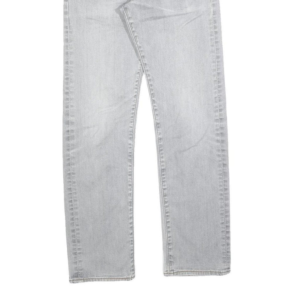 LEVI'S 504 Mens Regular Fit Straight Denim Light W30 L29 Cotton Blend Zip Jeans