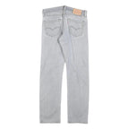 LEVI'S 504 Mens Regular Fit Straight Denim Light W30 L29 Cotton Blend Zip Jeans