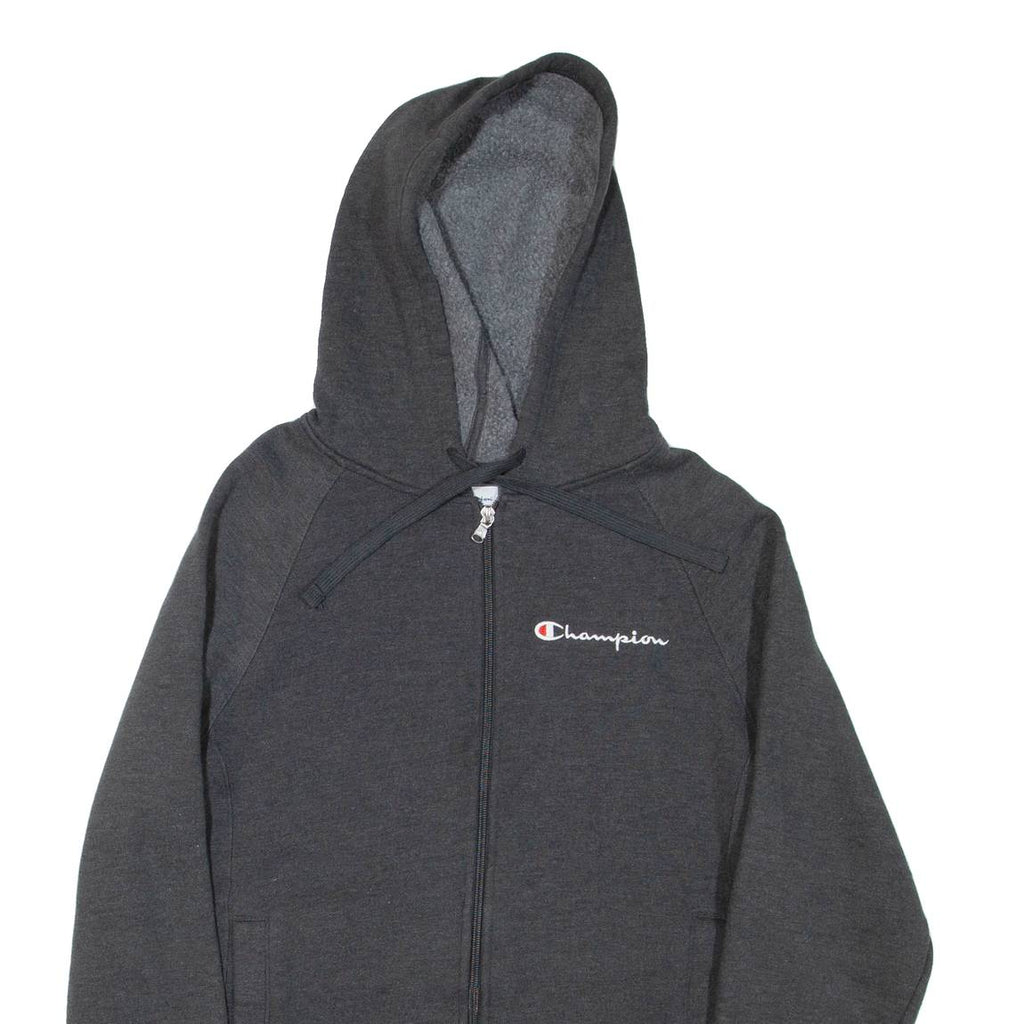 CHAMPION Mens Grey Hoodie Full Zip S