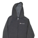 CHAMPION Mens Grey Hoodie Full Zip S