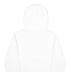 ELLESSE Womens White Pullover Hoodie UK 8 Cotton Blend Logo Sweatshirt
