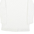TED BAKER Womens White Plain Crew Neck Basic Knit Jumper XS Cotton Blend