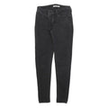 LEVI'S 535 Womens Slim Black Denim Raw Zip W27 L30 Slim Fit Skinny Jeans