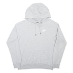 NIKE Mens Grey Hoodie M Cotton Blend Pullover Sweatshirt Casual Wear