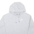 NIKE Mens Grey Hoodie M Cotton Blend Pullover Sweatshirt Casual Wear