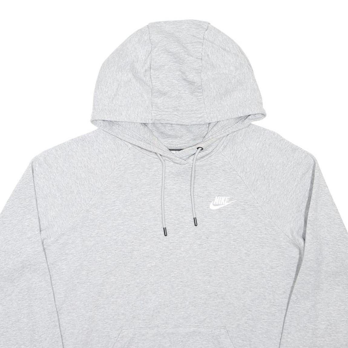 NIKE Mens Grey Hoodie M Cotton Blend Pullover Sweatshirt Casual Wear