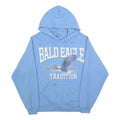 JERZEES Mens Blue Bald Eagle Tradition Pullover Hoodie M Cotton Blend