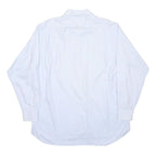 BURBERRY Mens White Cotton Shirt XL Long Sleeve Formal Classic Fit Button Collar