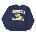 JERZEES Mens Navy Blue Moorefield Yellowjackets Crew Neck S Sweatshirt Retro